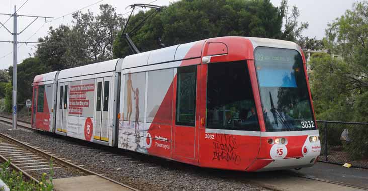 Yarra Trams Citadis 3032 Vodafone